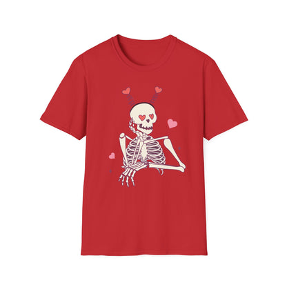 Spooky-Cute "Til We Are Ghosts" T-Shirt | Enduring Love Skeleton Tee | Romantic Anniversary Couple Gift