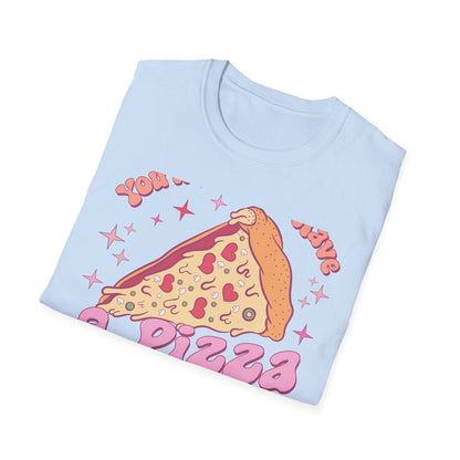 Groovy "You'll Always Have A Pizza My Heart" T-Shirt | Cute Retro Love Foodie Graphic Tee Gift