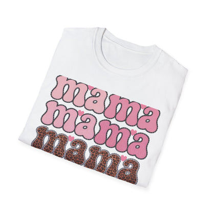 Groovy Mama T-Shirt | Retro Pink & Leopard Print Styles for Trendy Moms | Perfect Mother's Day Gift Tee