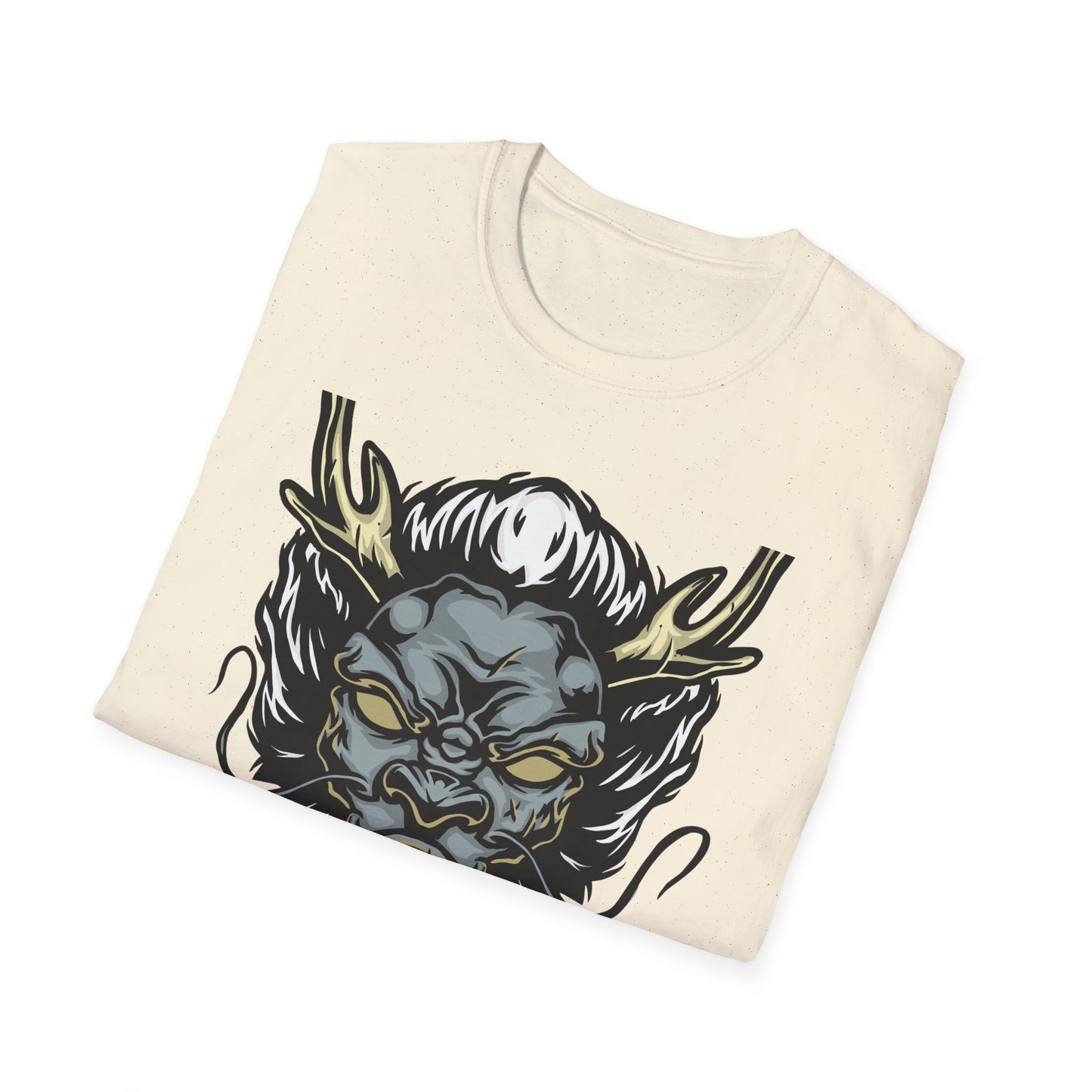 Powerful Japanese Dragon Head T-Shirt - Epic Mythical Beast Graphic Tee for Bold Style & Fantasy Fans