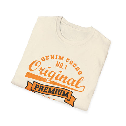 Authentic Vintage Denim Goods No.1 Original T-Shirt - Premium USA Quality Tee Since 1979