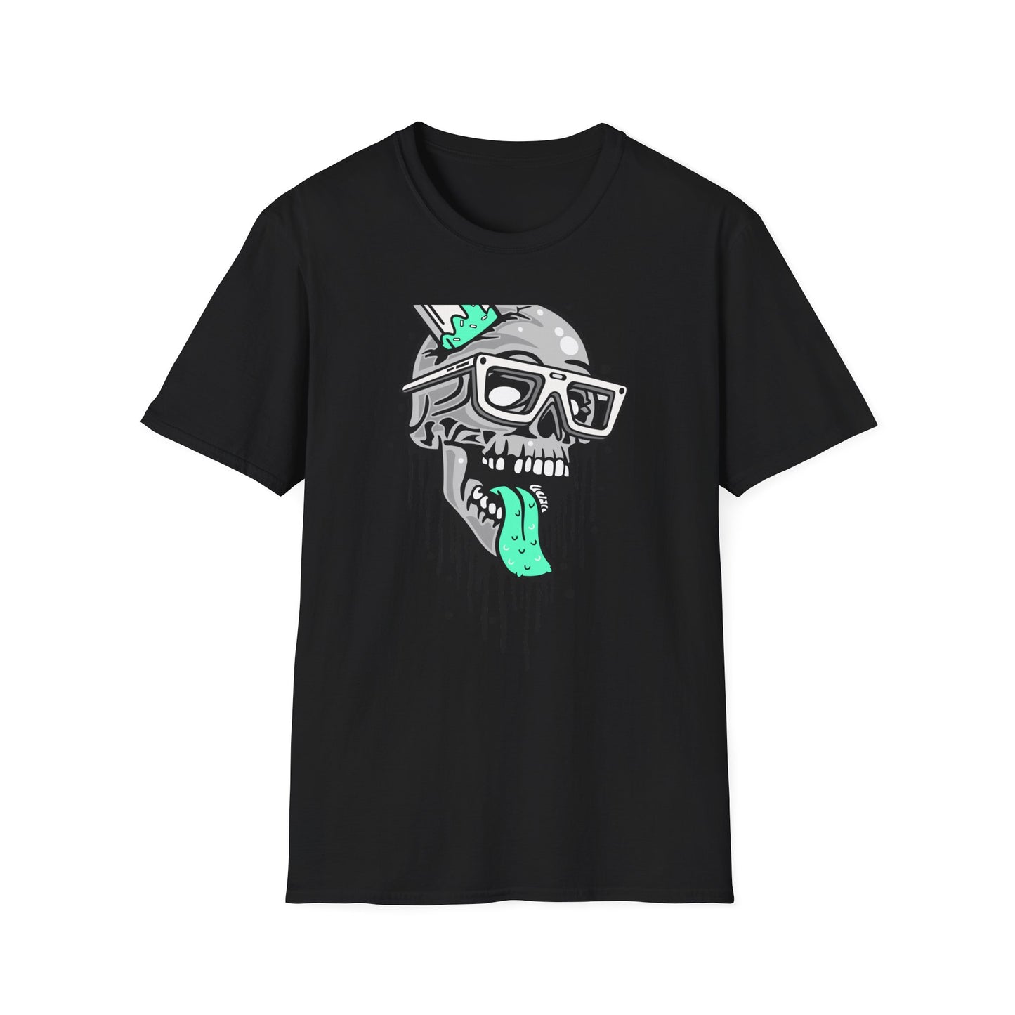 Awesome Melting Skull Popsicle T-Shirt - Cool Sunglasses & Minty Tongue Tee for Summer Vibes & Edgy Style