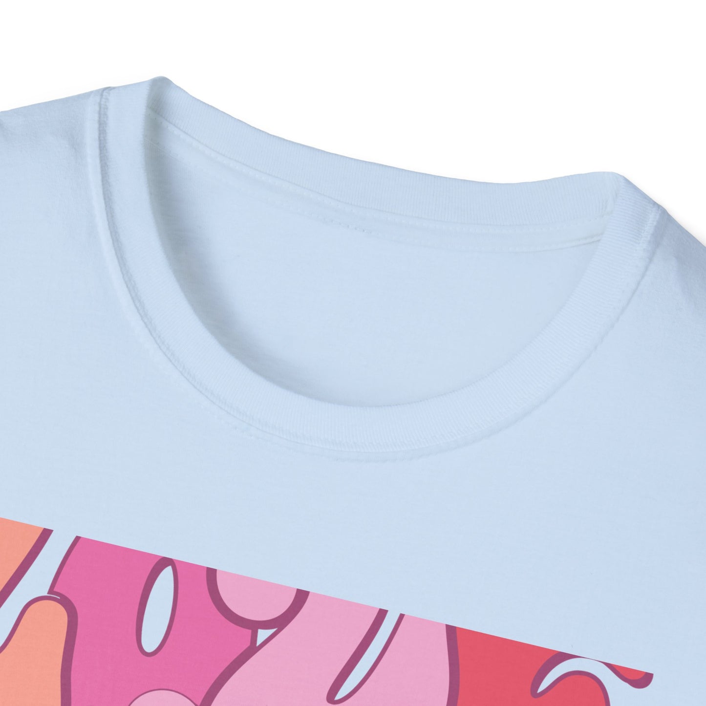 Groovy "LOVE MORE worry less" T-Shirt | Retro Happy Heart Tee | Positive Vibes Apparel for All | Inspiring Gift