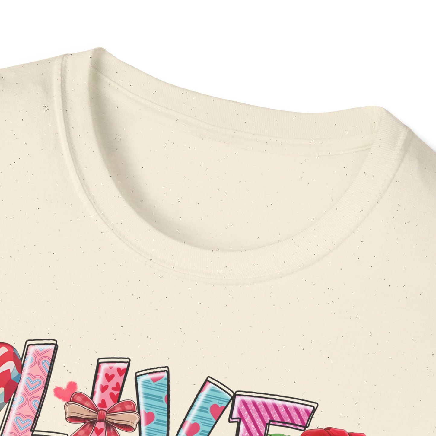 Ultimate Live Laugh Love T-Shirt | Charming Valentine's Gnome & Rose Heart Tee | Expressive Gift for Her