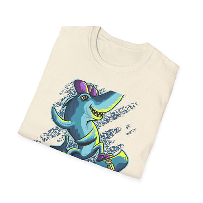 Epic Skater Shark T-Shirt | Rad Retro Skateboard Animal Graphic Tee | Cool Streetwear Apparel for Skate Lovers