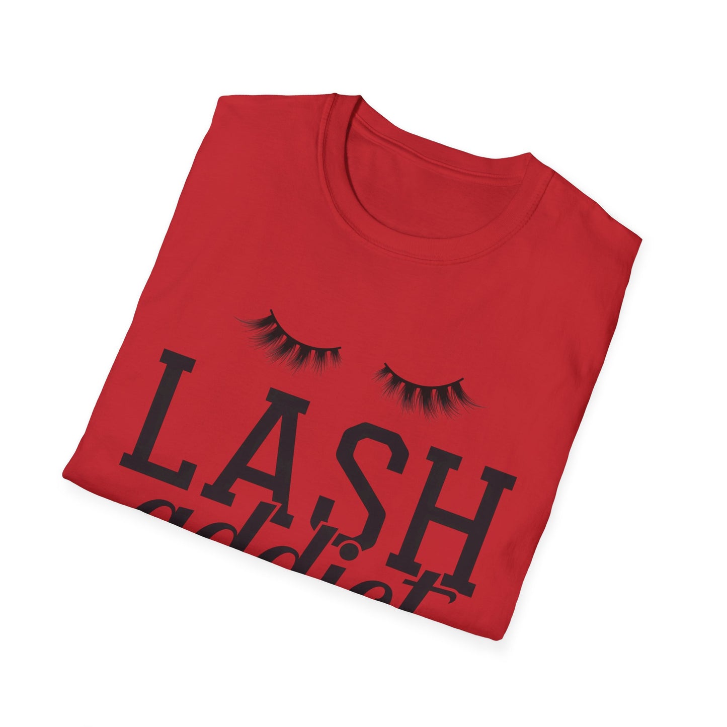 Obsessed Lash Addict Club T-Shirt | Chic Glam Beauty Queen Tee for Lash Techs & Makeup Artists