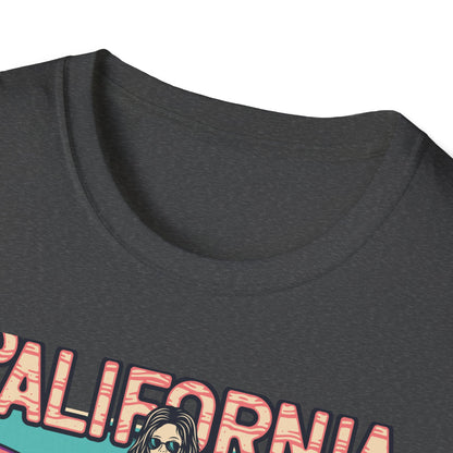 California Surfing Paradise T-Shirt | Retro San Diego Beach Babe Tee - Iconic Summer Waves & Vacation Apparel
