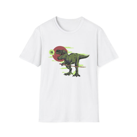 Epic Samurai T-Rex T-Shirt | Fierce Dinosaur Katana Japanese Style Tee | Unique Dino Lover Gift