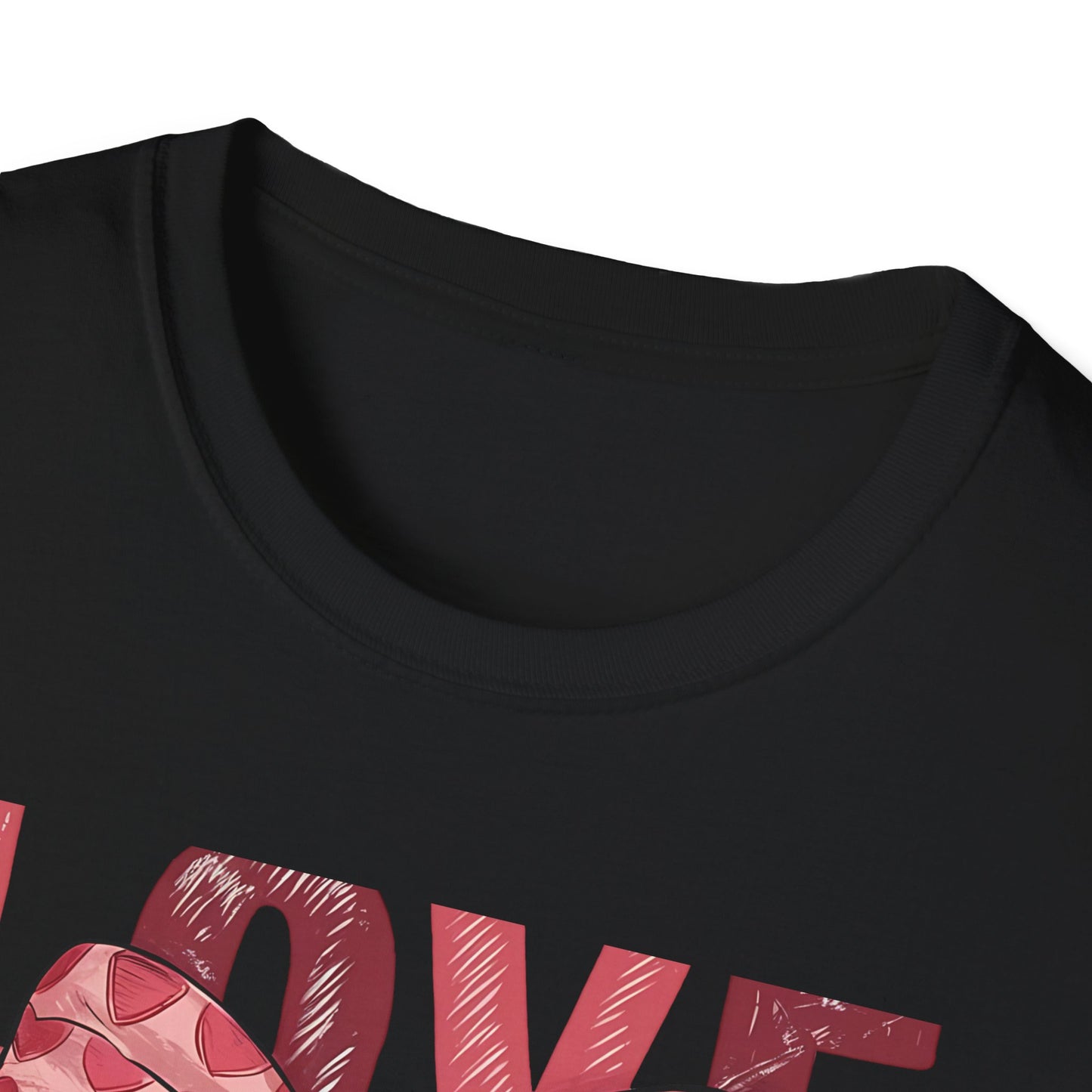 Charming Pink Heart Bow 'LOVE' T-Shirt - Sweet Valentine's Day & Romantic Women's Graphic Tee