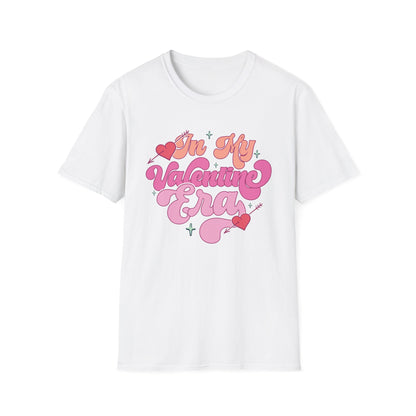 Adorable "In My Valentine Era" T-Shirt | Retro Groovy Love Heart Tee for Women & Girls | Trendy Valentine's Day Gift