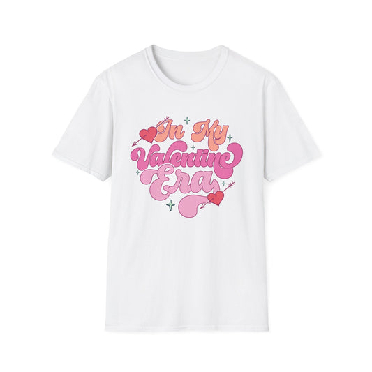 Adorable "In My Valentine Era" T-Shirt | Retro Groovy Love Heart Tee for Women & Girls | Trendy Valentine's Day Gift