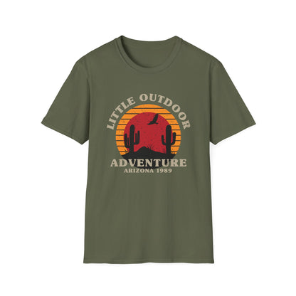 Classic Arizona Desert Adventure T-Shirt - Vintage Saguaro Sunset & Eagle Tee | Epic Outdoor Explore Apparel Gift