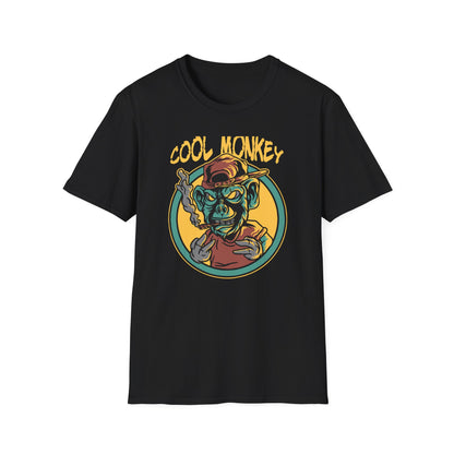 Awesome Cool Monkey T-Shirt | Edgy Streetwear Graphic Tee | Unique Urban Animal Print for Men & Women