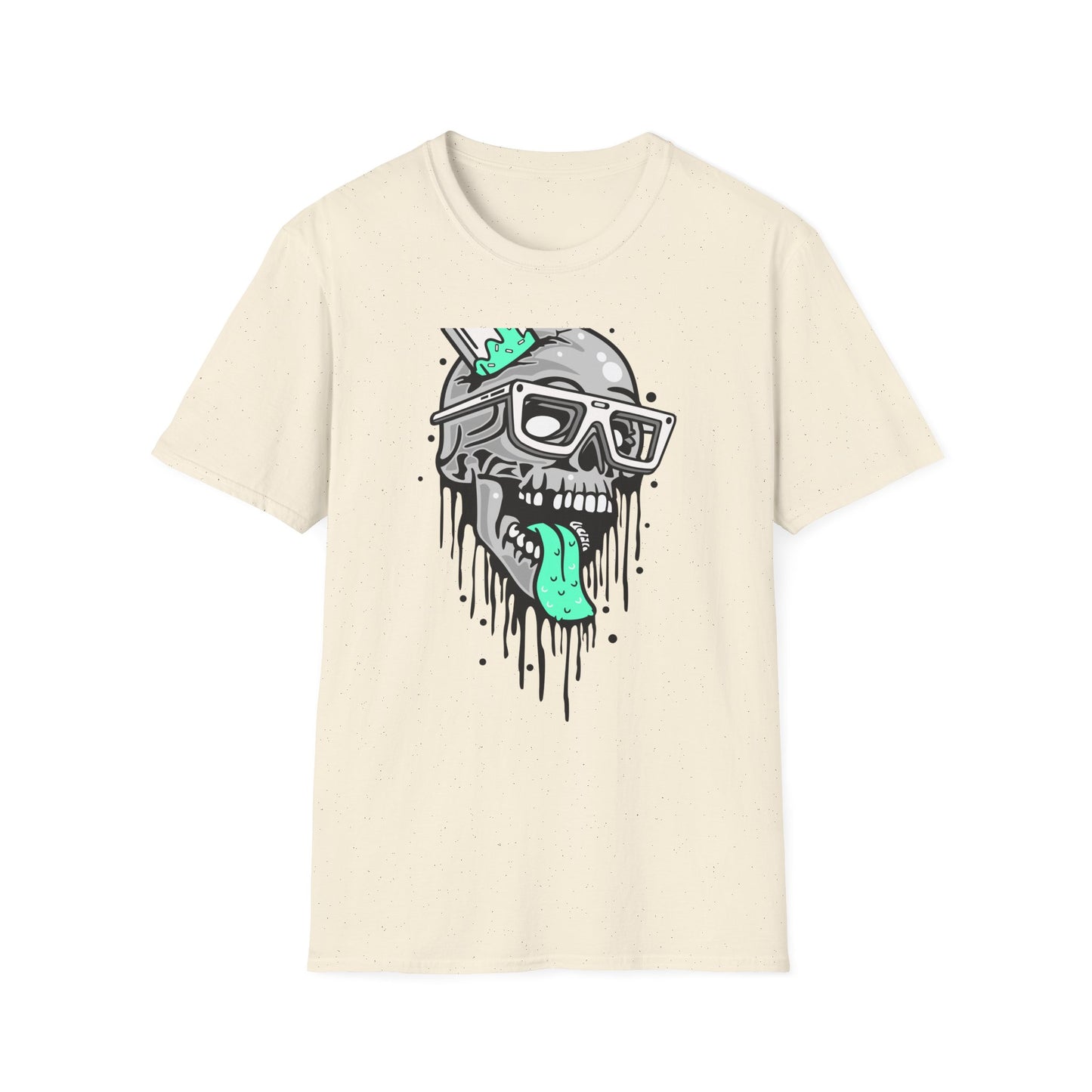 Awesome Melting Skull Popsicle T-Shirt - Cool Sunglasses & Minty Tongue Tee for Summer Vibes & Edgy Style