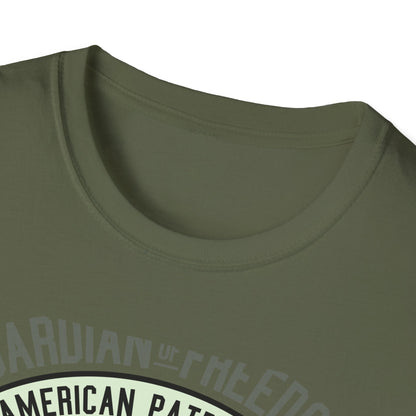 Bold Guardian of Freedom American Patriotism T-Shirt - Majestic Eagle 'Freedom Is Not Free' USA Graphic Tee for Proud Americans