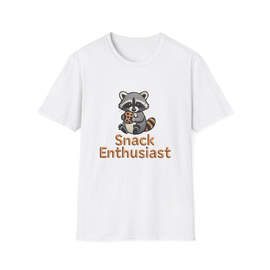 Adorable Raccoon Snack Enthusiast T-Shirt - Cute Cookie Lover Tee for Foodies & Animal Fans | Irresistible Comfort Gift