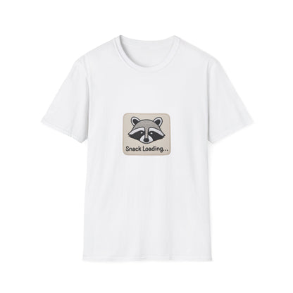 Epic Raccoon 'Snack Loading' T-Shirt | Funny Foodie Animal Lover Gift Tee