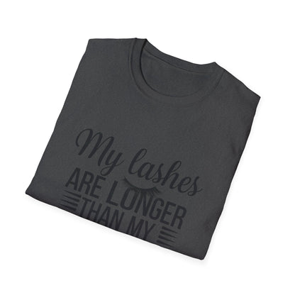 Fabulous Lashes Longer Than My To-Do List T-Shirt | Funny Beauty Lover & Lash Tech Tee | Trendy Makeup Gift