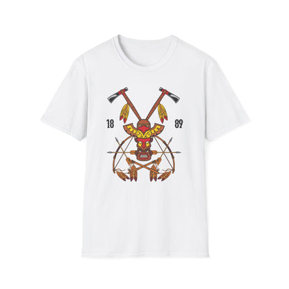 Majestic Native American Heritage T-Shirt - Tribal Totem & Warrior Symbols | Authentic Indigenous Culture Apparel