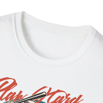 Classic Baseball Play Hard Champion T-Shirt | Vintage Athletic Department Super Team Tee | Dynamic Sports Fan Gift