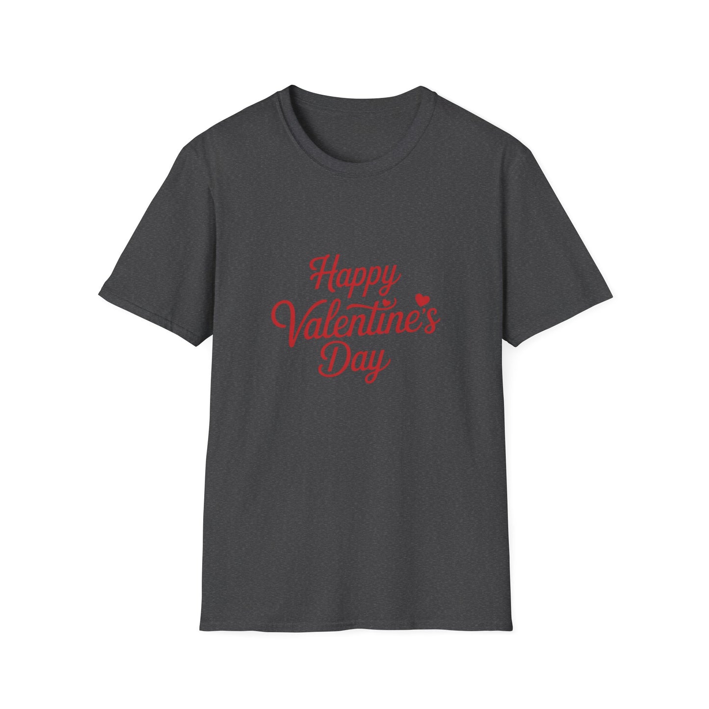 Sweet Happy Valentine's Day T-Shirt | Romantic Red Script Love Heart Tee | Perfect Gift for Couples & Loved Ones