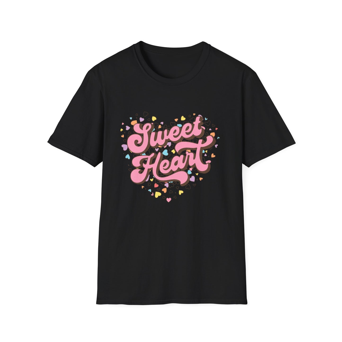 Sweet Heart Candy Hearts T-Shirt - Adorable Retro Valentine's Day Tee for Women & Girls | Unique Love Gift