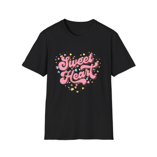 Sweet Heart Candy Hearts T-Shirt - Adorable Retro Valentine's Day Tee for Women & Girls | Unique Love Gift