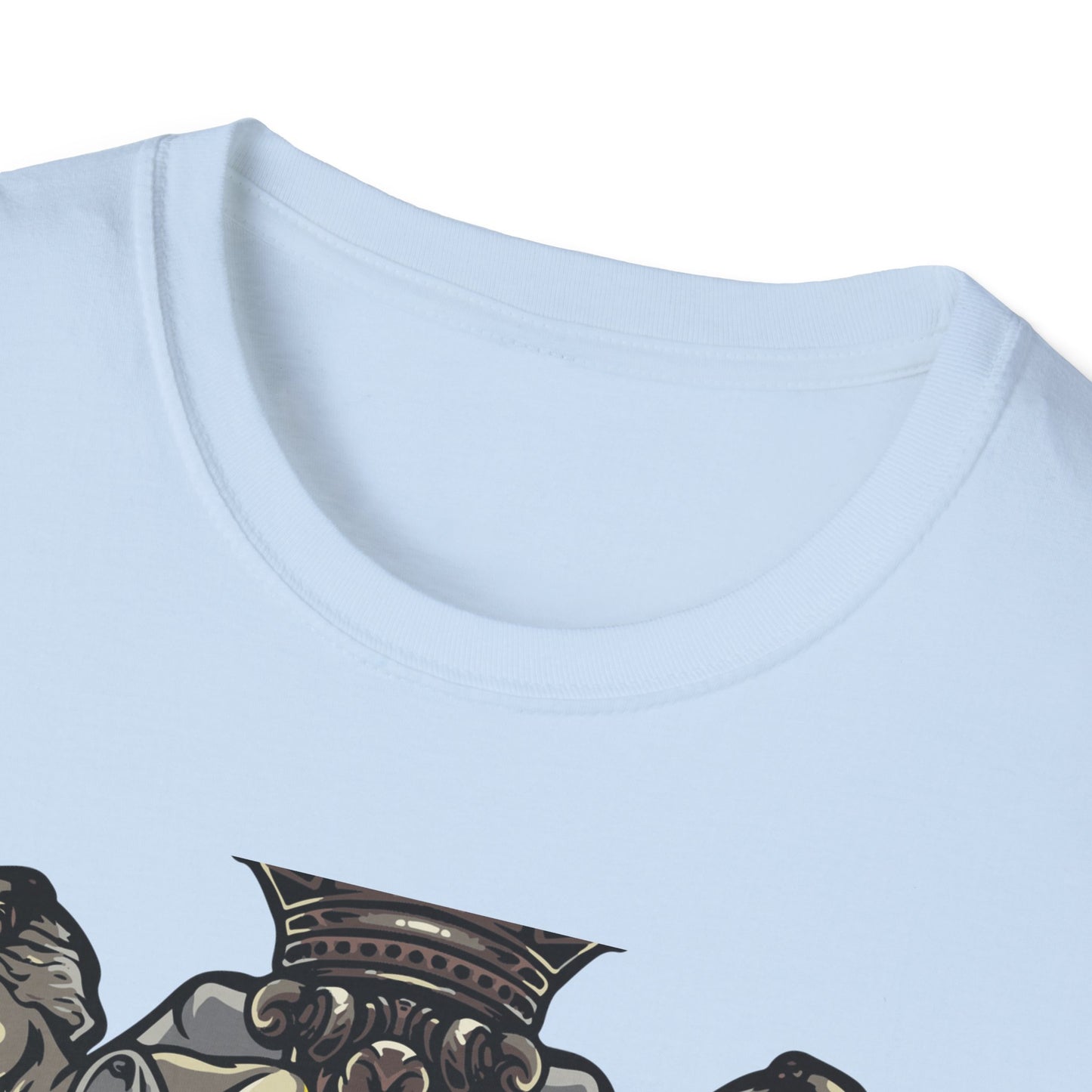Majestic Divine Sun Bearer T-Shirt | Regal Classical Art Tee | Unique Statement Graphic for Art Lovers & Seekers of Power