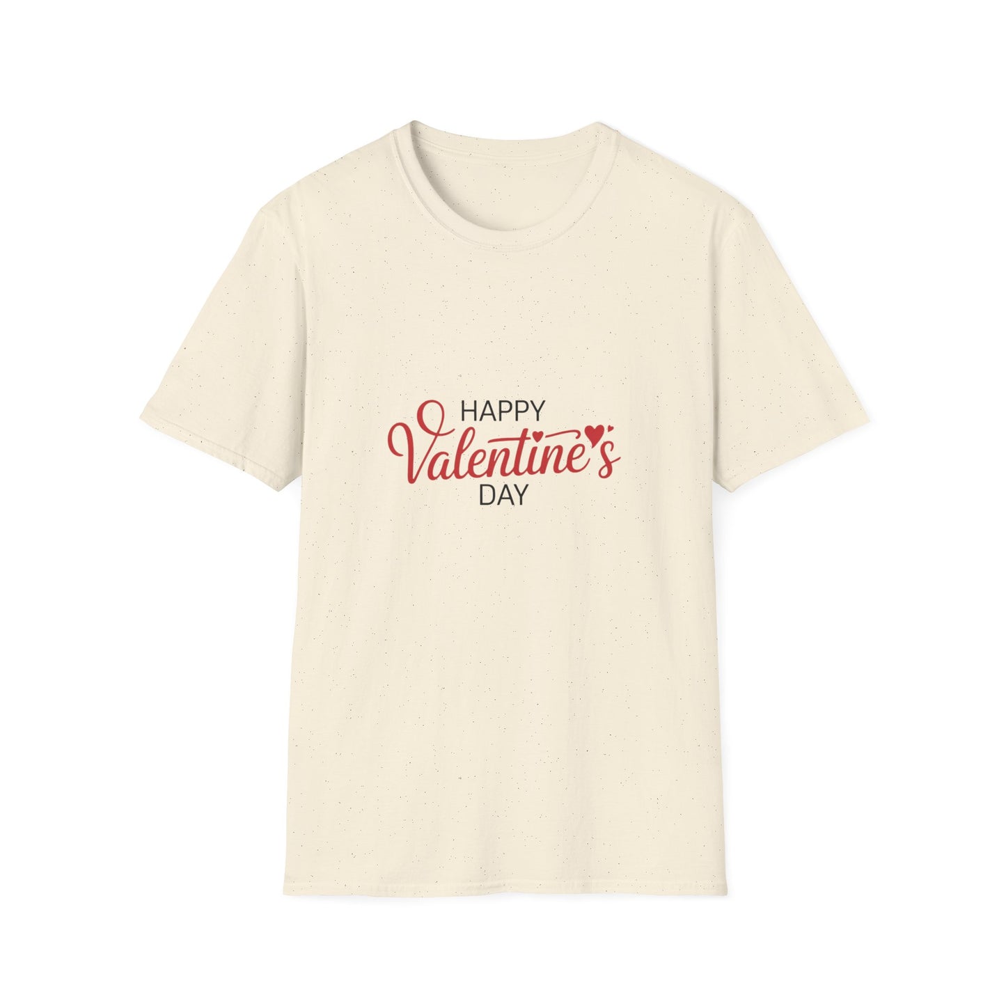 Romantic Happy Valentine's Day T-Shirt | Script Love Hearts Tee for Couples & Sweethearts | Perfect V-Day Gift