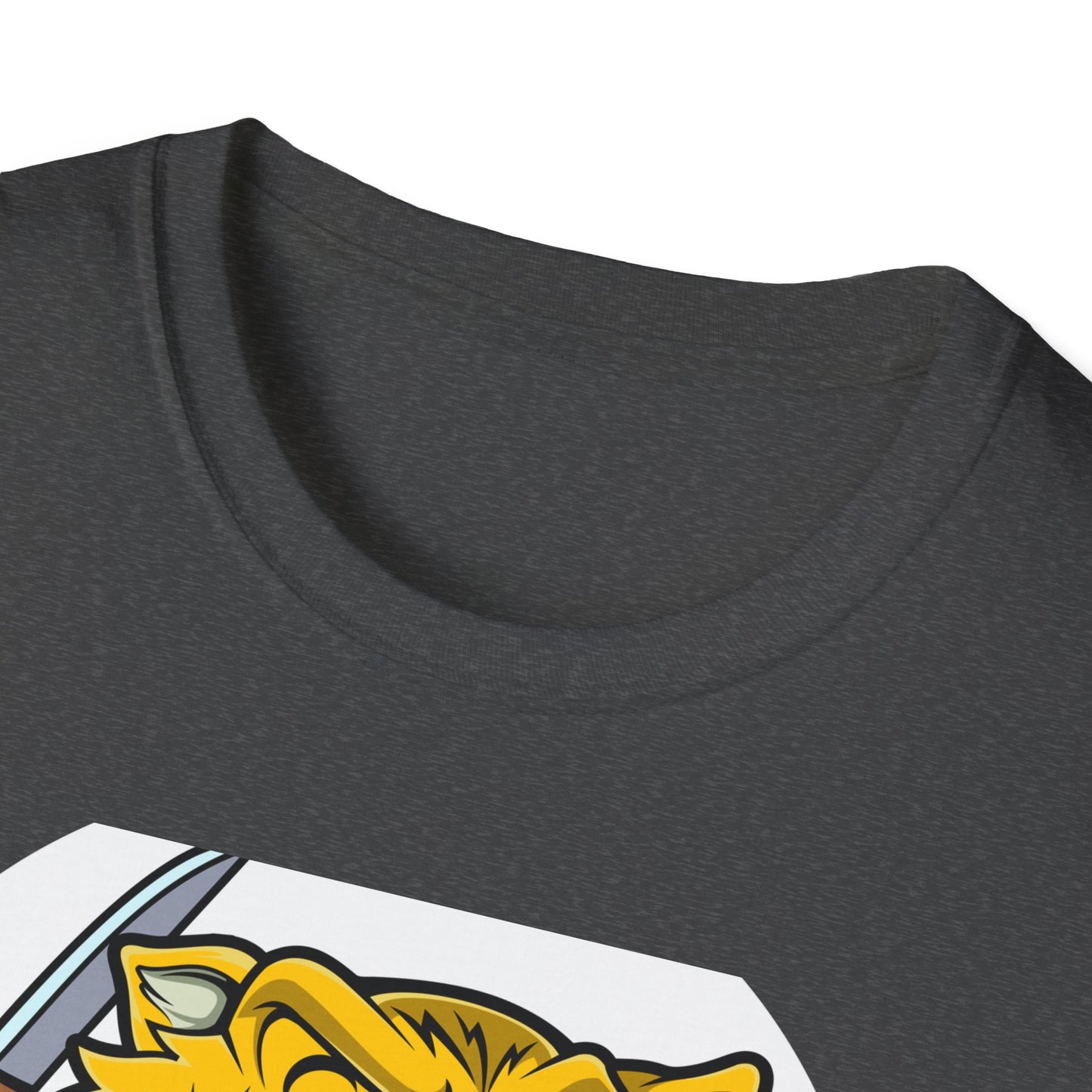 Fierce Tiger Hustler T-Shirt: Bold Roaring Gangster Streetwear Graphic Tee with Knife & Money Bag