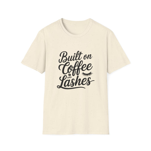 But First, Coffee & Lashes T-Shirt | Chic Morning Routine Tee for Her | Glam Caffeine Lover Top