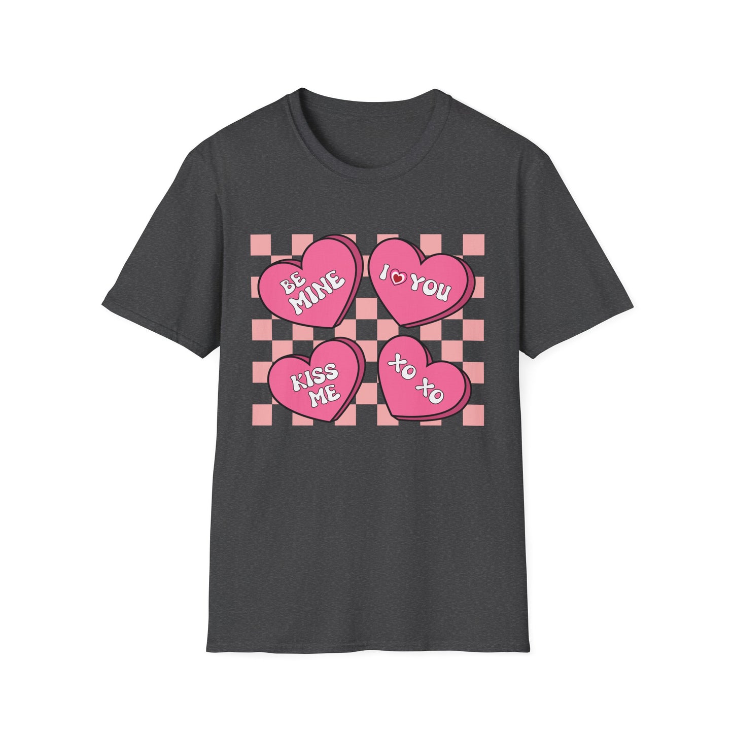 Charming Retro Valentine's Day T-Shirt | Sweet Conversation Hearts Love Tee | Adorable Be Mine Couple Gift