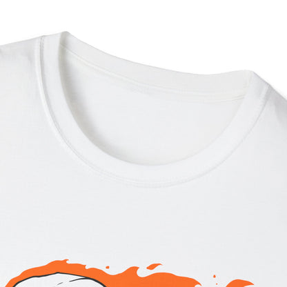 Epic Flaming Skull Skateboard T-Shirt – Rad Skater & Punk Rock Graphic Tee for Bold Street Style