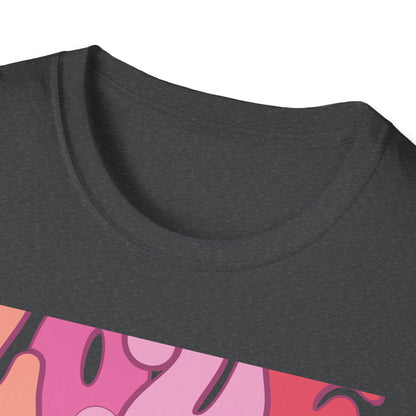Groovy "LOVE MORE worry less" T-Shirt | Retro Happy Heart Tee | Positive Vibes Apparel for All | Inspiring Gift