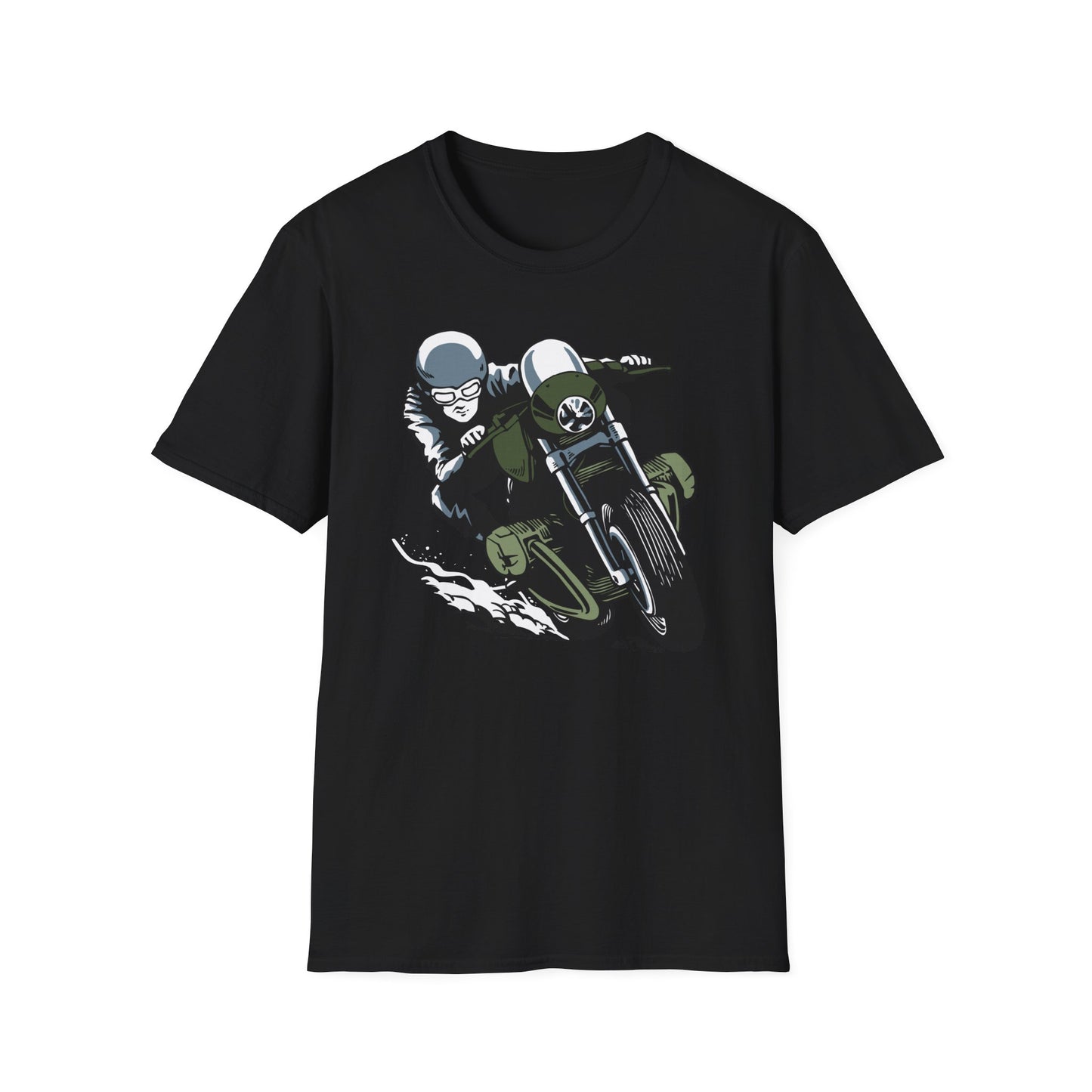 Epic Cafe Racer Motorcycle Rider T-Shirt - Thrilling Vintage Biker Tee for Adrenaline Junkies & Road Trip Lovers