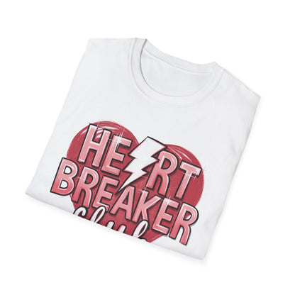 Heartbreaker Club Lightning Bolt T-Shirt | Sassy Women's Edgy Tee | Anti-Valentine's Trendy Top