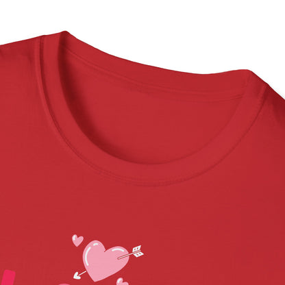 Adorable Valentine's Day T-Shirt: Love Kisses Be Mine | Romantic Cupid Heart Tee for Couples & Sweet Gifts