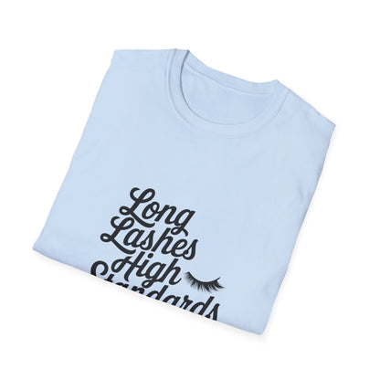 Chic 'Happy Lashes Happy Life' T-Shirt | Empowering Eyelash Lover Tee for Beauty Queens & Lash Techs | Must-Have Glam Gift