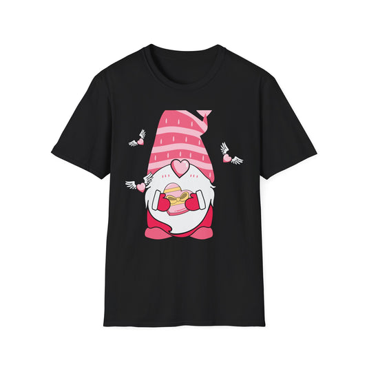 Adorable Valentine's Day Gnome T-Shirt | Sweet Heart Gift Tee for Her & Couples