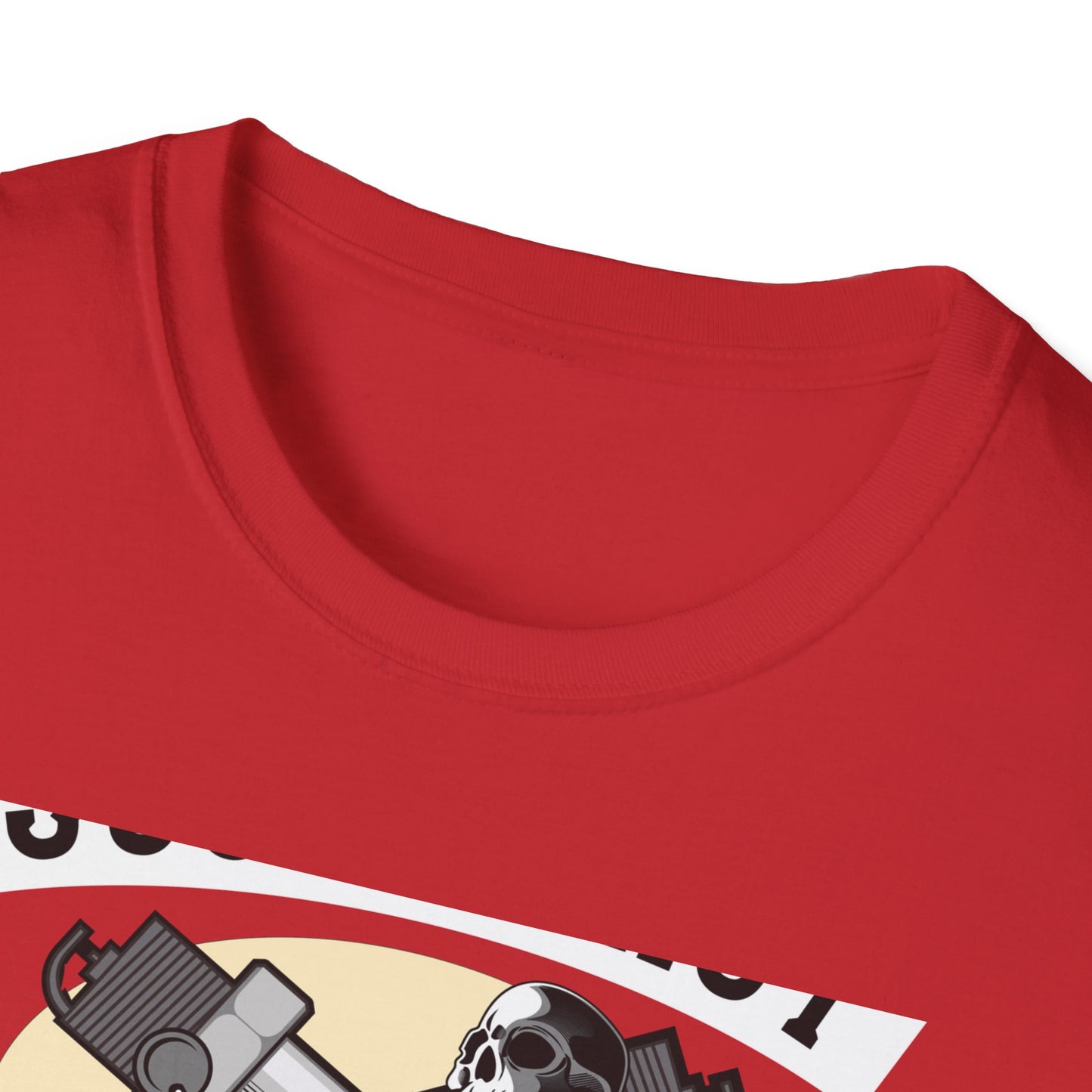 Bold Skull Scooterist T-Shirt | Vintage Biker Rider Tee for Men | Authentic Retro Old School Scooter & Crossbones Design