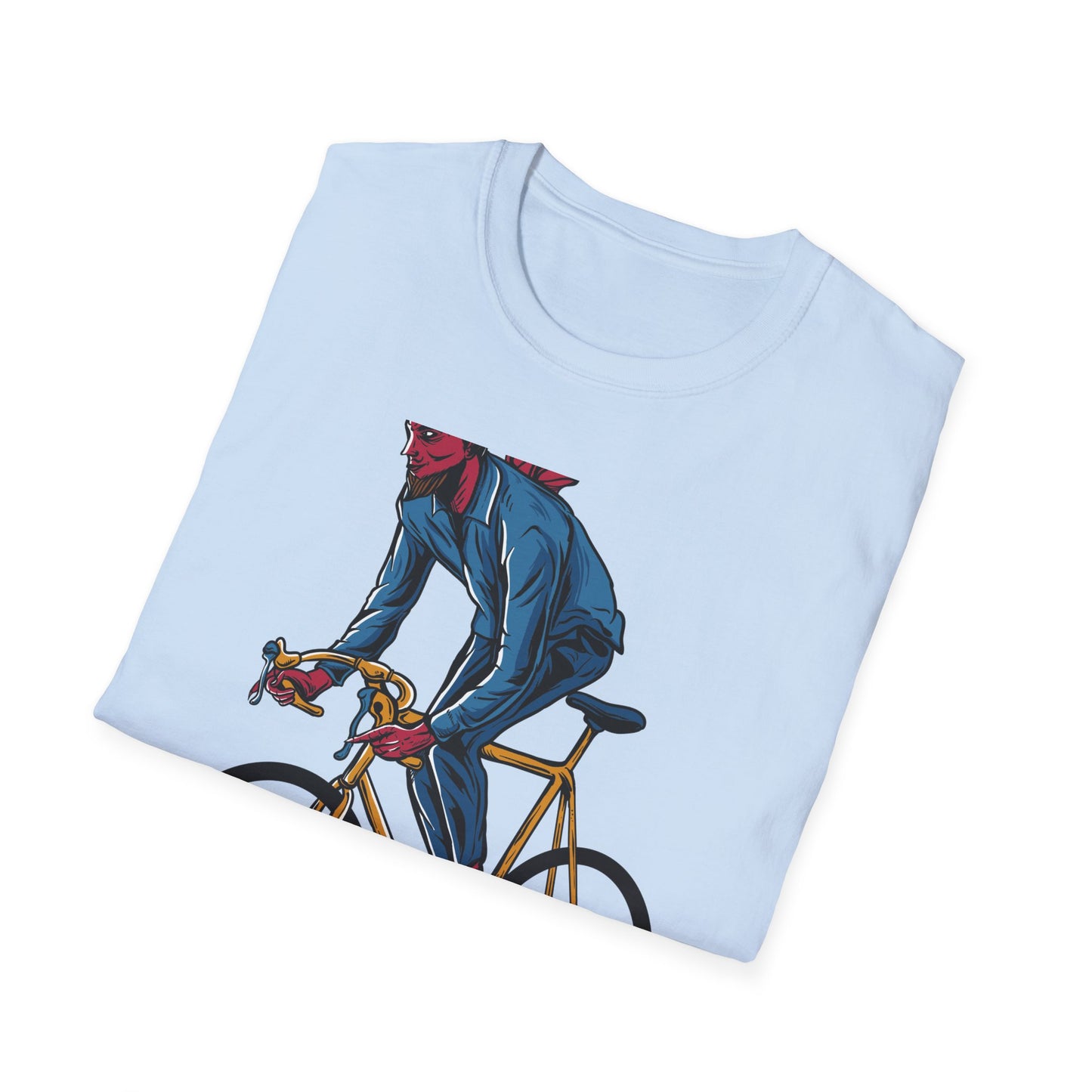Rad Devil Cyclist T-Shirt - Edgy Urban Bike Rider Tee | Unique Men's & Women's Cycling Apparel
