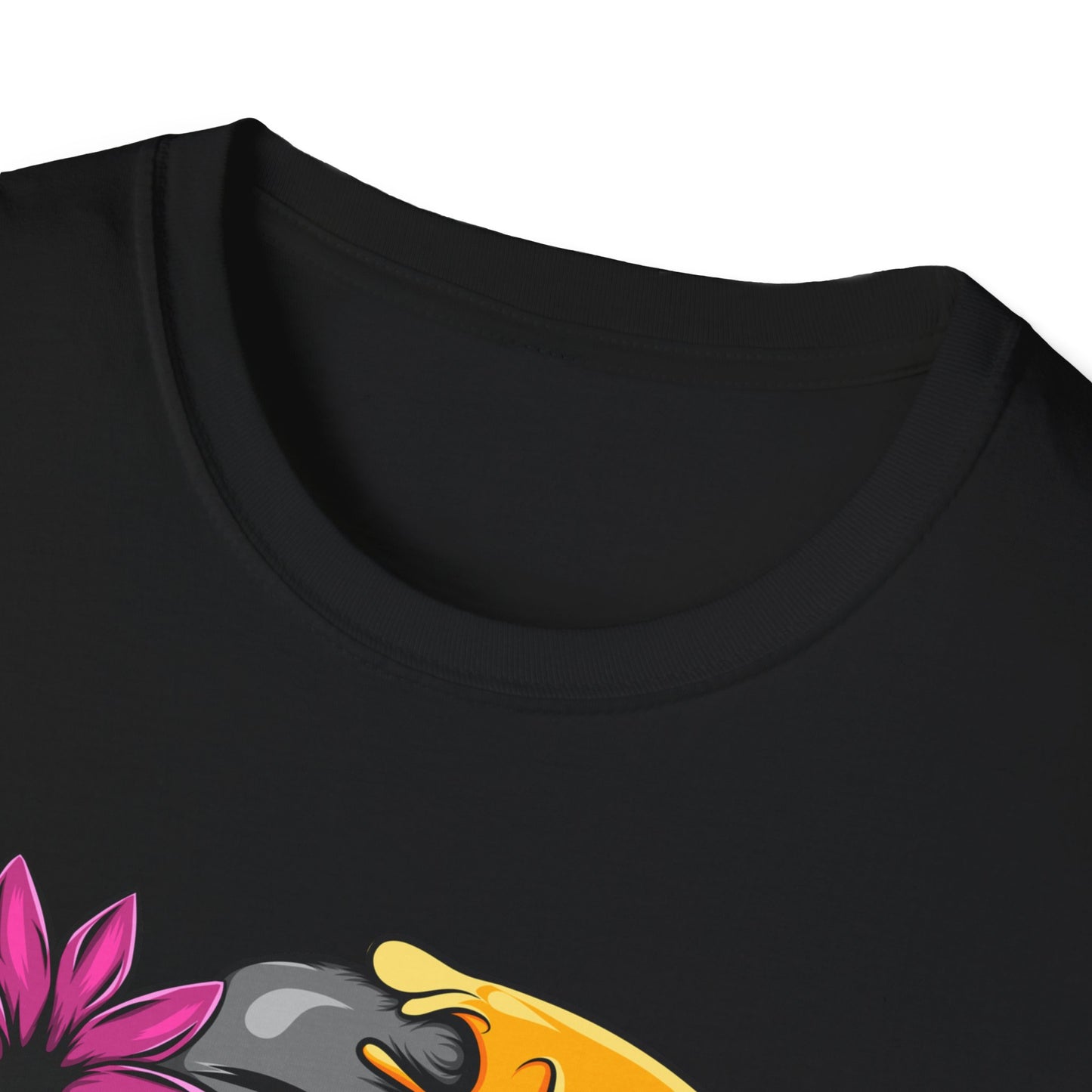 Striking Melting Emoji Skull T-Shirt – Unique Duality Graphic Tee for Edgy, Alternative & Goth Styles