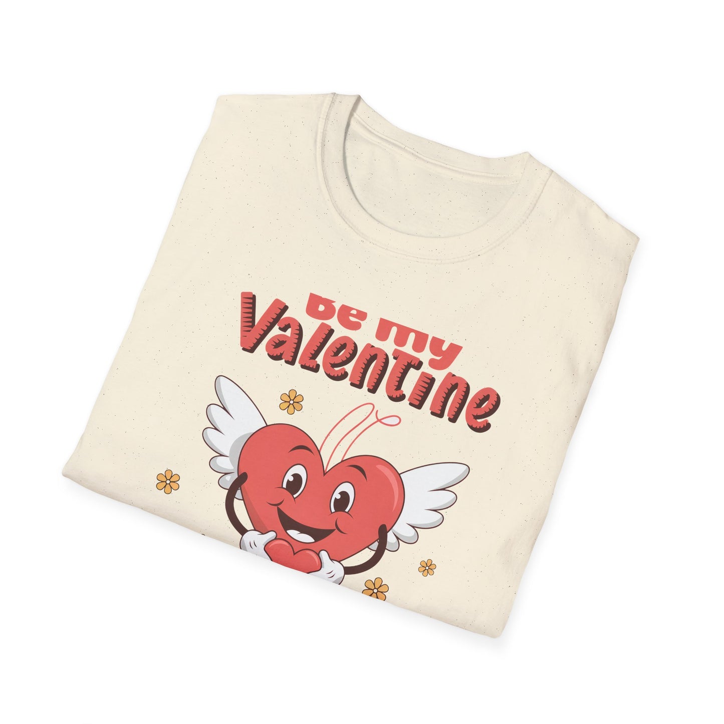 Irresistible "Be My Valentine" Heart Angel T-Shirt - Cute Romantic Gift for Sweethearts & Couples!