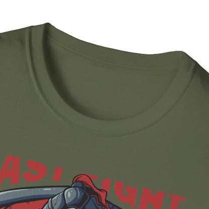 Epic Last Fight Undead Knight T-Shirt | Grim Medieval Warrior Battle Tee | Dark Fantasy Gaming Apparel