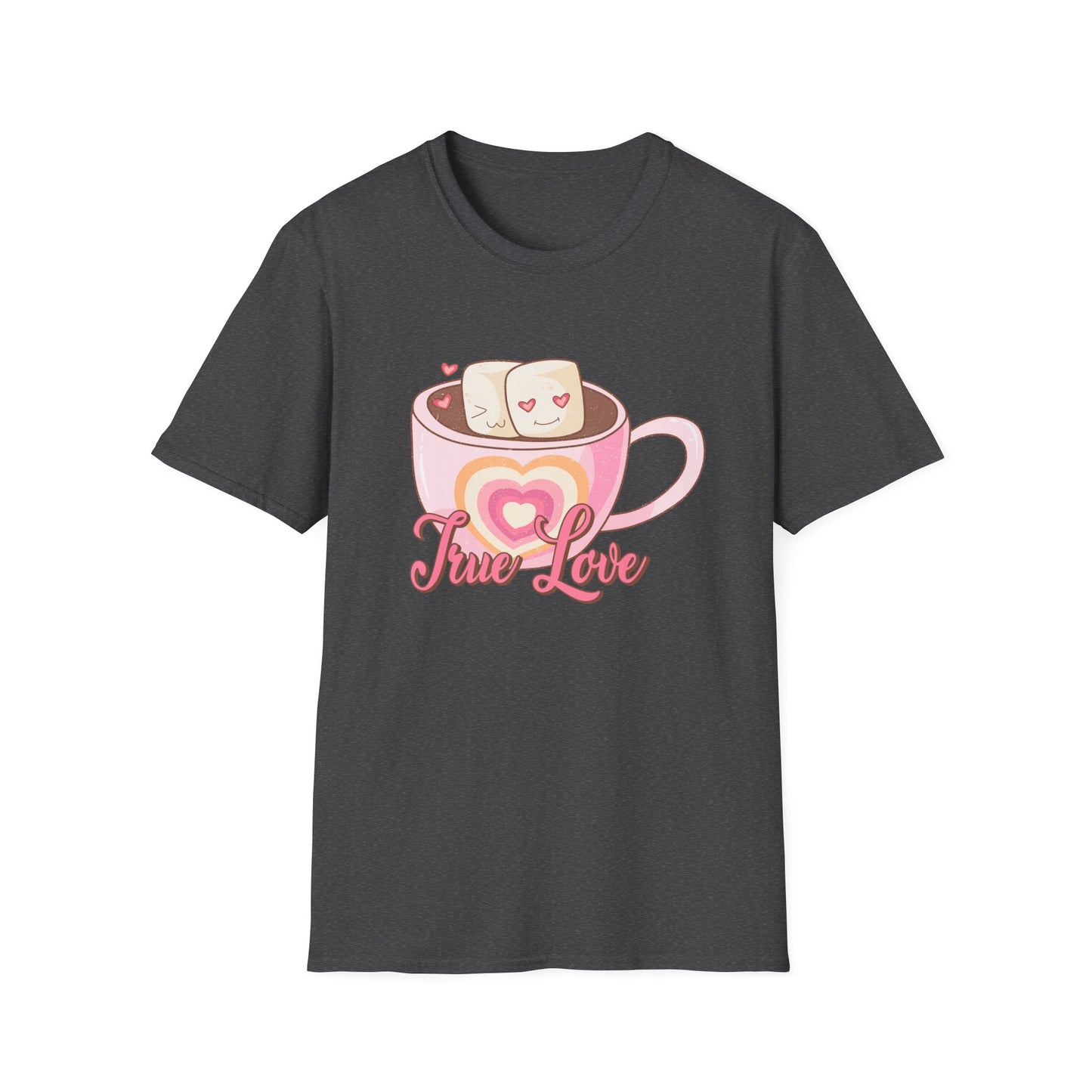 Sweet True Love Hot Chocolate T-Shirt | Adorable Marshmallow Couple Valentine's Day Gift Tee