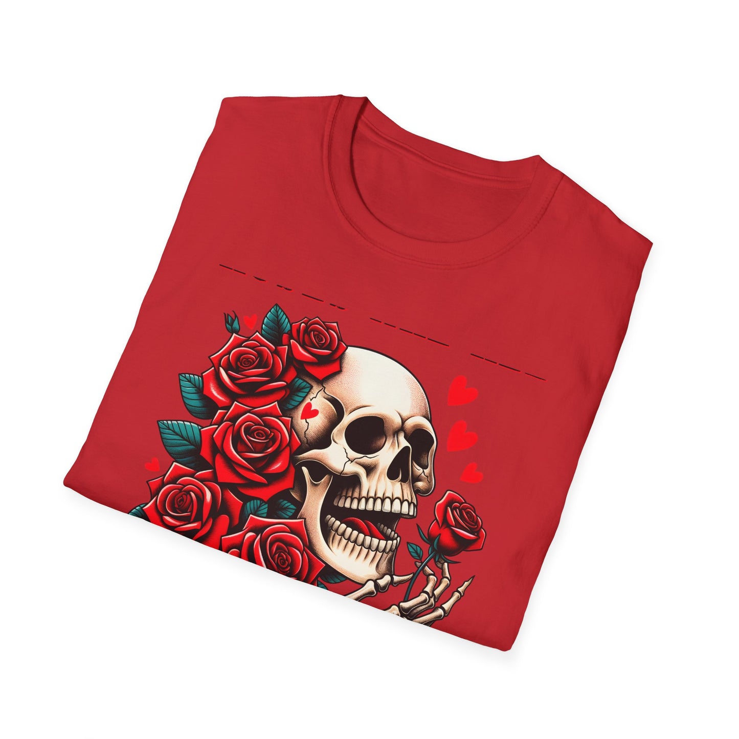 Epic 'Roses Are Red Inside I'm Dead' T-Shirt | Edgy Skull & Rose Gothic Tee | Dark Humor Statement Apparel