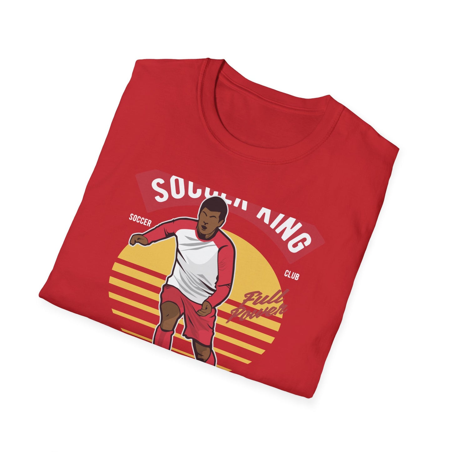 Epic Soccer King T-Shirt - Vintage Football Player Tee for Men & Fans - "Play The Game" Power Design