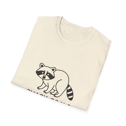 Adorable Raccoon 'Snack Goals' T-Shirt | Funny Foodie Animal Lover Tee | Ultimate Cozy Gift for Snack Enthusiasts