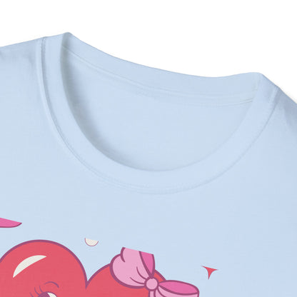 Adorable Retro "Be Mine" Cartoon Heart T-Shirt | Groovy Valentine's Day Gift for Her | Cute Love Graphic Tee