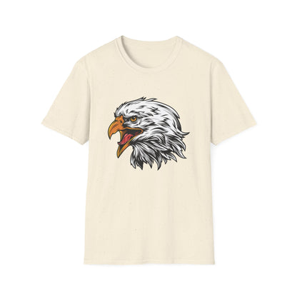 Fierce Screaming Eagle Head T-Shirt - Majestic Bald Eagle Graphic Tee for Wildlife Lovers & Patriots | Bold Animal Print Apparel